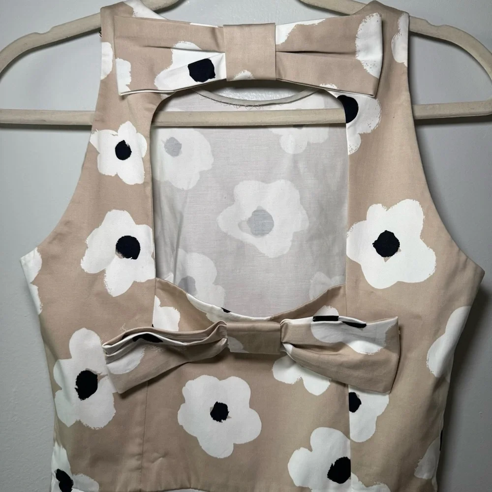 Kate Spade New York Faye floral bow in the back A-line party dress 4‎ $398